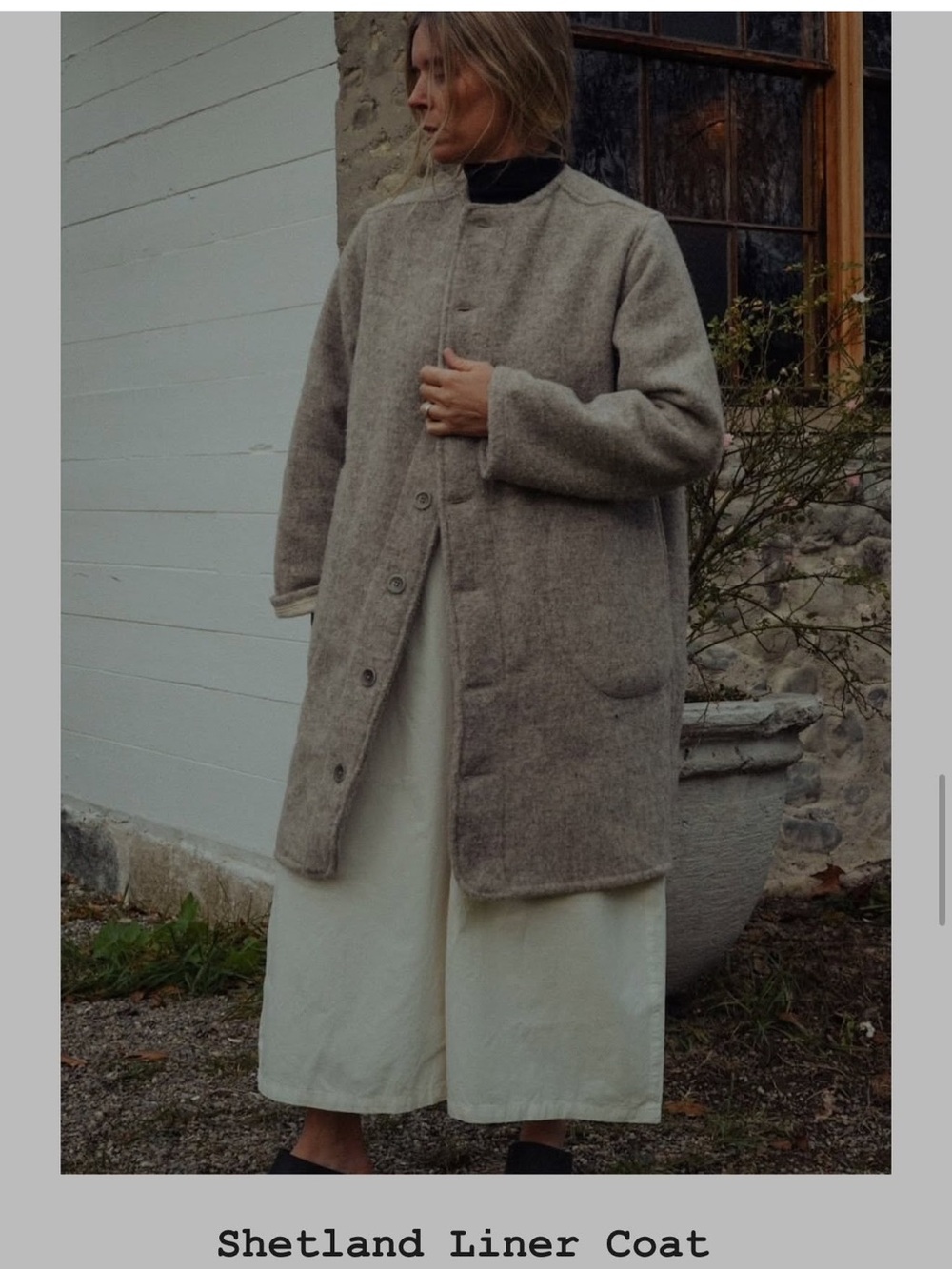 Rudy Jude Long Shetland Liner Coat